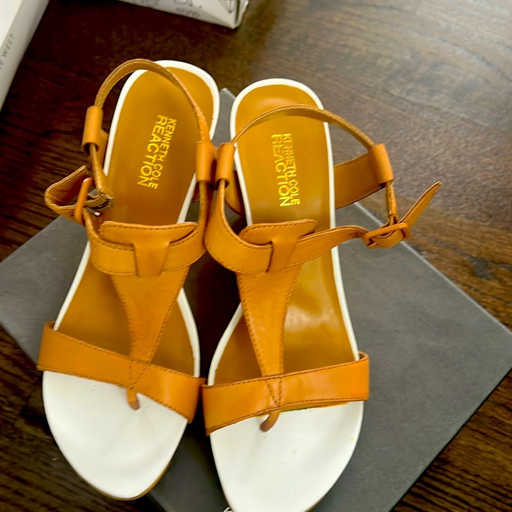 Tan & Orange Kenneth Cole Sandal